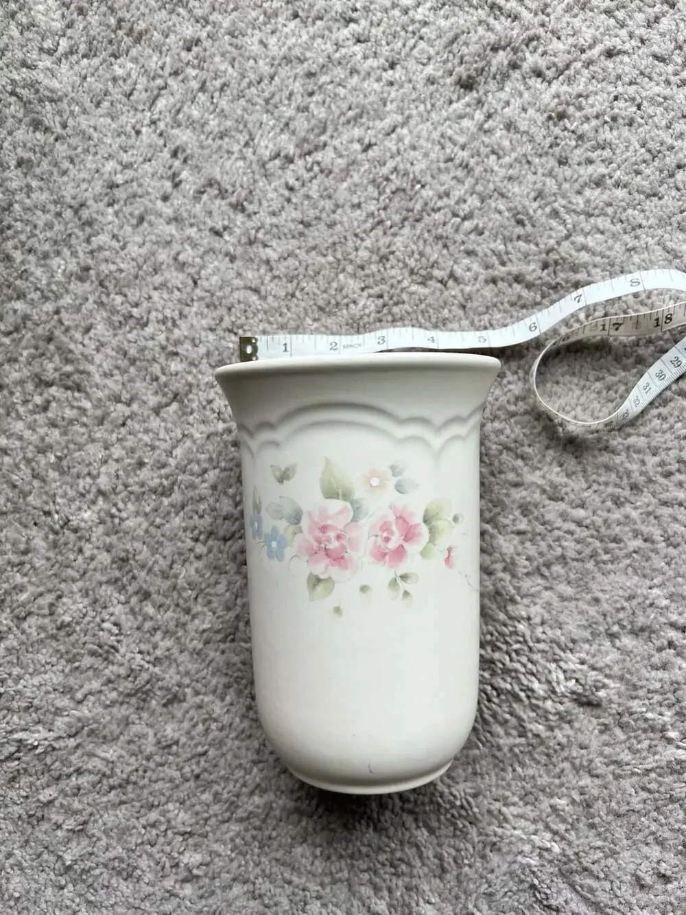 Pfaltzgraff Tea Rose Stoneware Utensil Holder or Vase